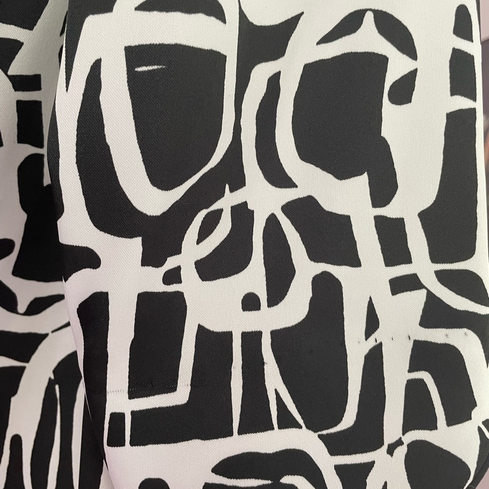 Dress Barn Abstract Monochrome Suit Jacket, L - Picture 5 of 10